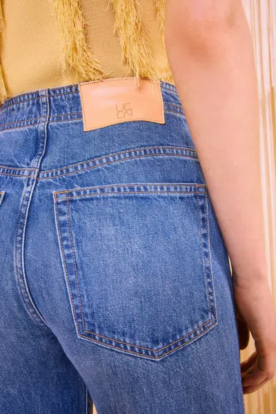 Ulla Johnson The Bianca Wide Leg Jean In Danube In Blue