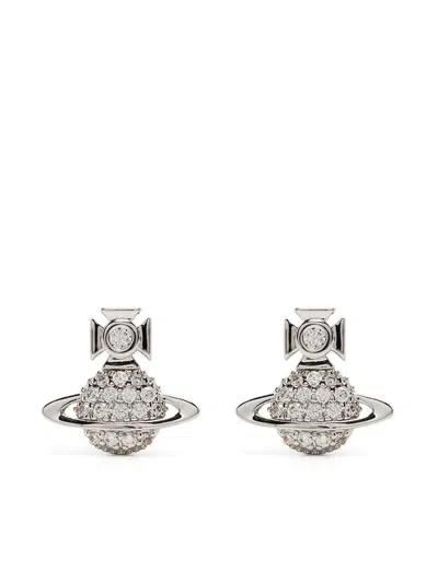 Vivienne Westwood Orb Tamia Earrings Accessories In White