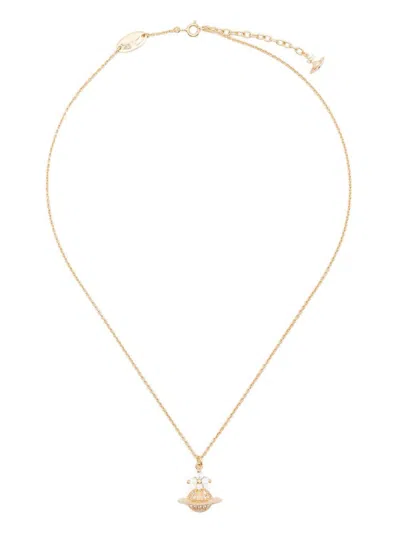 Vivienne Westwood Orb-pendant Necklace In Gold