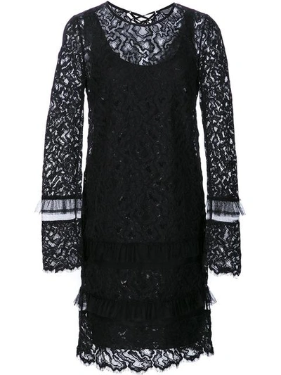 Maiyet Longsleeved Lace Dress In Black