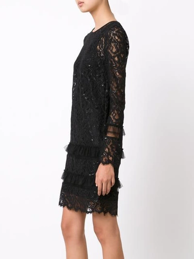 Shop Maiyet Longsleeved Lace Dress In Black