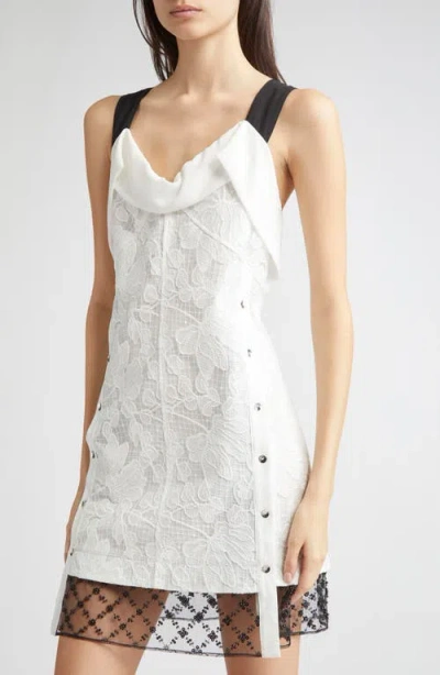 3.1 Phillip Lim Sleeveless Corded Lace Minidress In White
