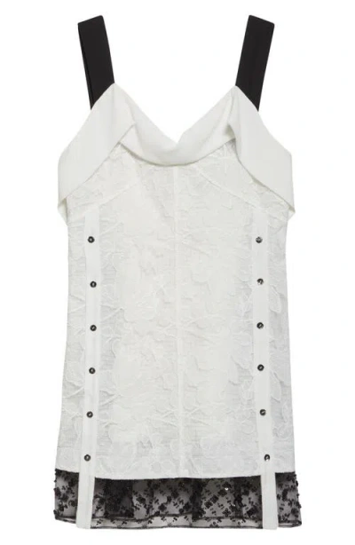 3.1 Phillip Lim Sleeveless Corded Lace Minidress In White