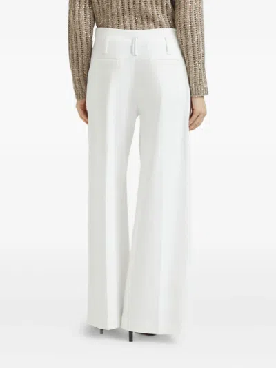 Brunello Cucinelli Stretch Cotton Flared Sartorial Trousers In Gray