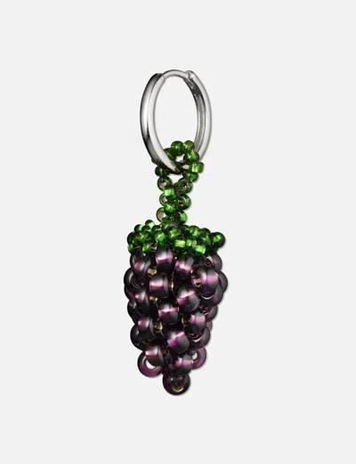 Pura Utz Grape Earring In Silver