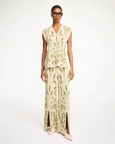 By Malene Birger Jorith Wide-leg Trouser In Green
