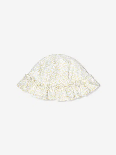 Sarah Louise Baby Girls Bubble Romper And Hat In Yellow