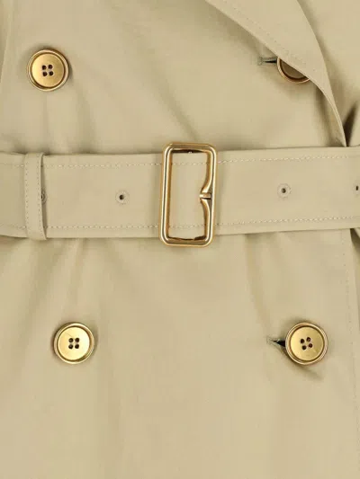 Burberry Castleford Check Collar Water Resistant Gabardine Trench Coat