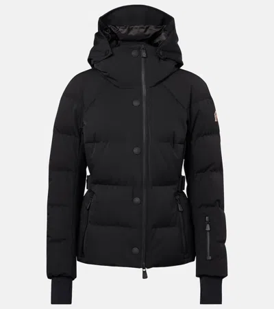 Moncler Grenoble Black Stretch Nylon Guyane Down Jacket In Black