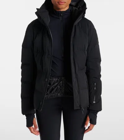 Moncler Grenoble Black Stretch Nylon Guyane Down Jacket In Black