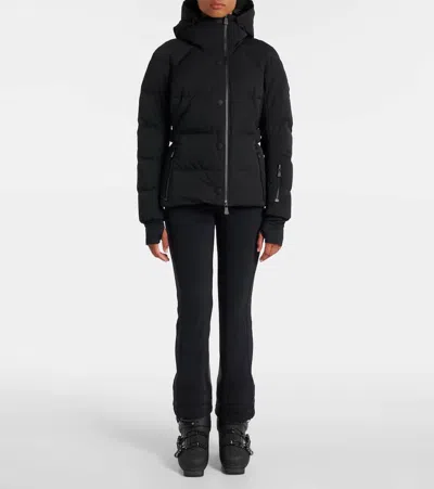 Moncler Grenoble Black Stretch Nylon Guyane Down Jacket In Black