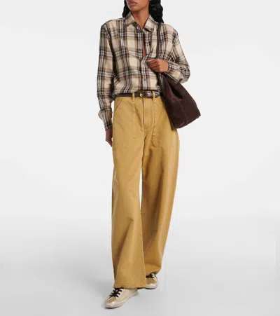 Golden Goose Light Beige/animalier Super-star Sneaker In Neutral