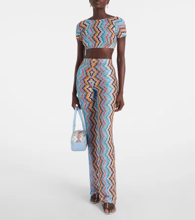 Missoni Zigzag High-rise Flared Pants In Multi