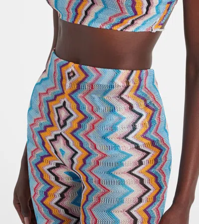 Missoni Zigzag High-rise Flared Pants In Multi