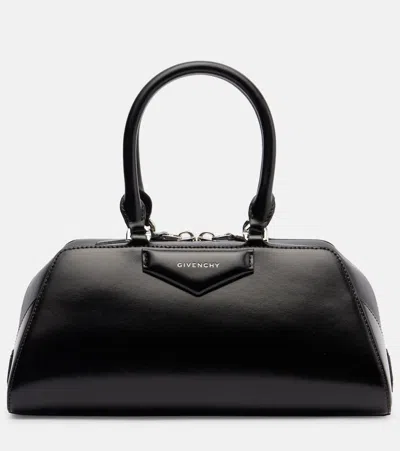 Givenchy Women Antigona East West Small Leather Shoulder Bag In Black