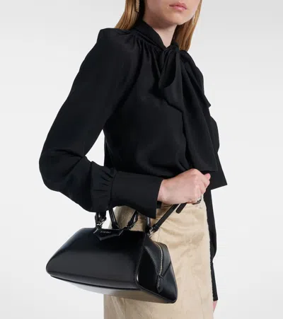 Givenchy Women Antigona East West Small Leather Shoulder Bag In Black