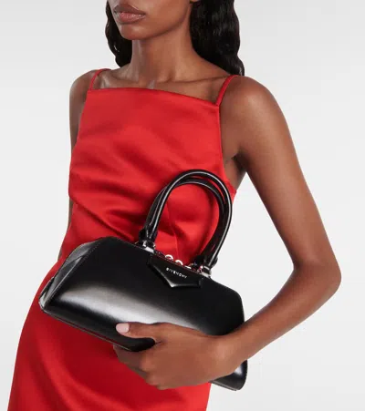 Givenchy Women Antigona East West Small Leather Shoulder Bag In Black