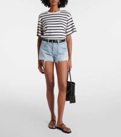 Citizen Of Humanity Citizens Of Humanity Goldie Stripe Relaxed Fit T-shirt In Azure Stripe