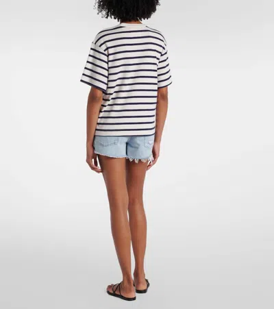 Citizen Of Humanity Citizens Of Humanity Goldie Stripe Relaxed Fit T-shirt In Azure Stripe