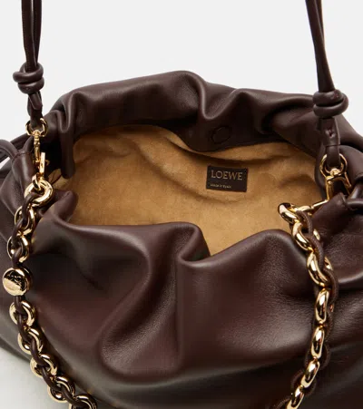 Loewe Flamenco Shoulder Bag In Burgundy