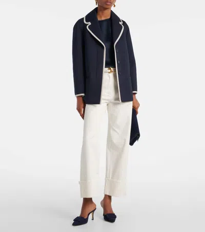 S Max Mara Single-breasted Jersey Blazer