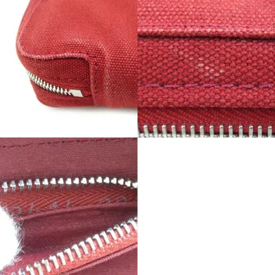 Pre-owned Hermes Brown Cotton Wallet (bi-fold) ()