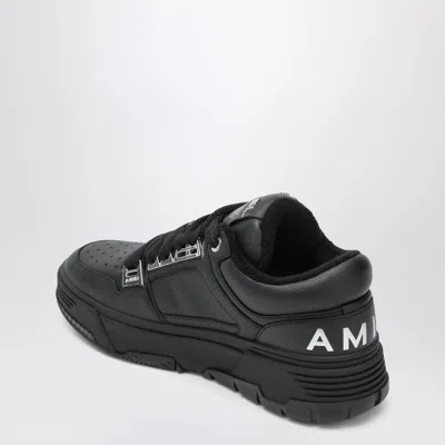 Amiri Black Sneakers With Logo Patch On The Side And Logo Lettering On The Rear In Leather Man In Black
