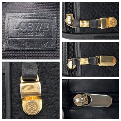 Pre-owned Loewe Black Canvas Shoulder Bag ()