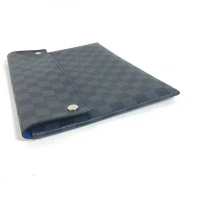 Pre-owned Louis Vuitton Black Damier Graphite Clutch Bag Pouch ()