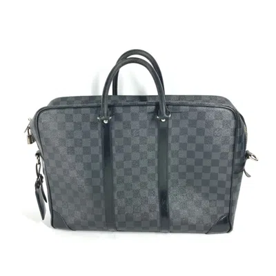 Pre-owned Louis Vuitton Black Damier Graphite Handbag Tote Bag ()