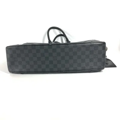 Pre-owned Louis Vuitton Black Damier Graphite Handbag Tote Bag ()