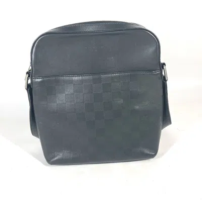 Pre-owned Louis Vuitton Black Galle Onyx Damier Infini Pochette Shoulder Bag ()