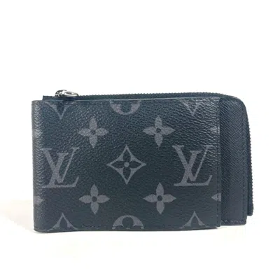 Pre-owned Louis Vuitton Black Monogram Eclipse Monogram Eclipse Coin Purse/coin Case ()