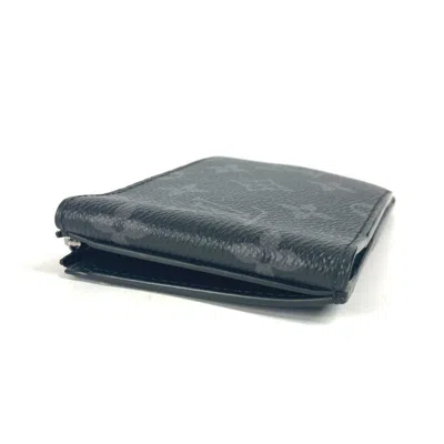 Pre-owned Louis Vuitton Black Monogram Eclipse Monogram Eclipse Coin Purse/coin Case ()