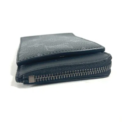 Pre-owned Louis Vuitton Black Monogram Eclipse Monogram Eclipse Coin Purse/coin Case ()