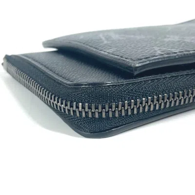 Pre-owned Louis Vuitton Black Monogram Eclipse Monogram Eclipse Coin Purse/coin Case ()
