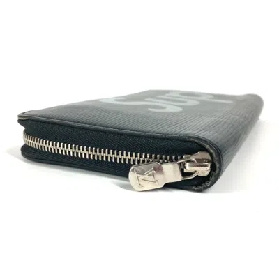 Pre-owned Louis Vuitton Black Noir Epi Leather Long Wallet (bi-fold) ()