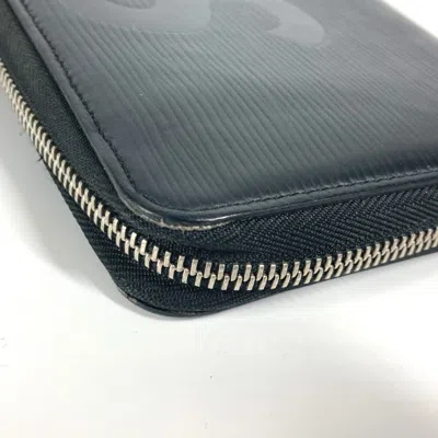 Pre-owned Louis Vuitton Black Noir Epi Leather Long Wallet (bi-fold) ()