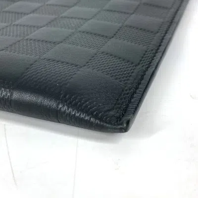Pre-owned Louis Vuitton Black Onyx Damier Infini Clutch Bag Pochette Pouch ()