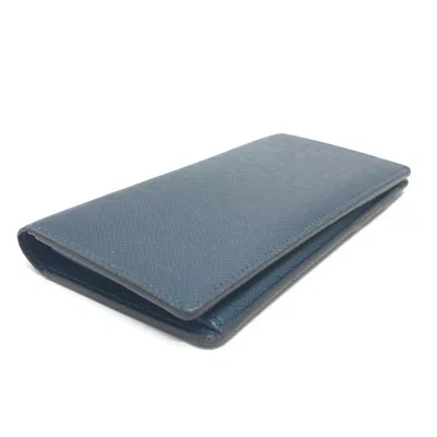 Pre-owned Louis Vuitton Blue Wine Long Wallet (bi-fold) () In Multi