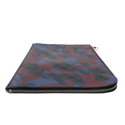 Pre-owned Louis Vuitton Camouflage Multi-color Damier Graphite Clutch Bag Pochette Pouch ()