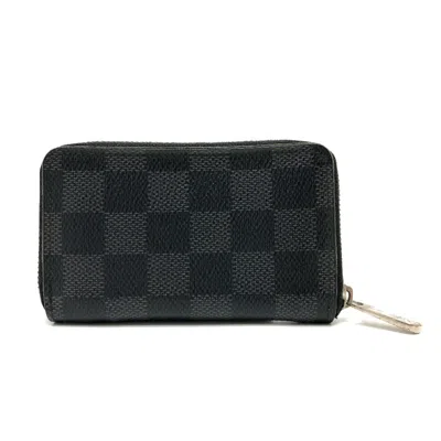 Pre-owned Louis Vuitton Damier Graphite Damier Graphite Coin Purse/coin Case () In Gray
