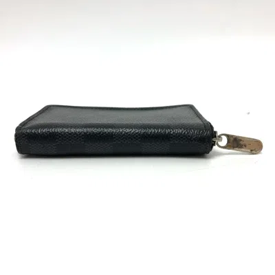 Pre-owned Louis Vuitton Damier Graphite Damier Graphite Coin Purse/coin Case () In Gray