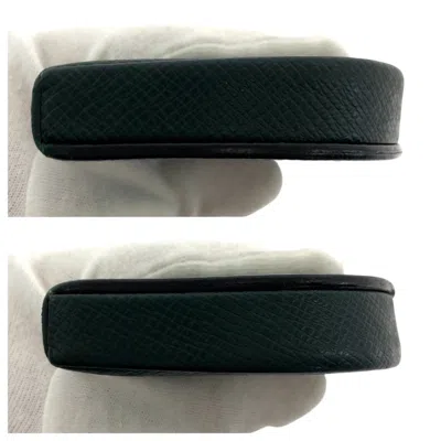 Pre-owned Louis Vuitton Dark Green Episea Taiga Leather Coin Purse/coin Case ()
