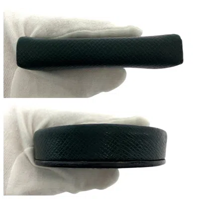 Pre-owned Louis Vuitton Dark Green Episea Taiga Leather Coin Purse/coin Case ()