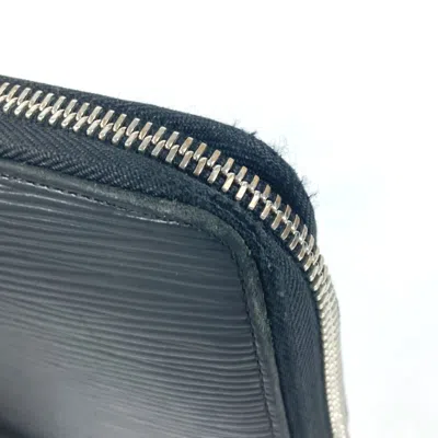Pre-owned Louis Vuitton Epi Black Galle Noir Epi Leather Wallet (bi-fold) ()