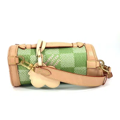 Pre-owned Louis Vuitton Green Canvas Handbag Shoulder Bag ()