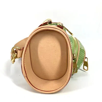 Pre-owned Louis Vuitton Green Canvas Handbag Shoulder Bag ()