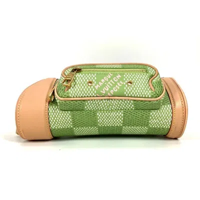 Pre-owned Louis Vuitton Green Canvas Handbag Shoulder Bag ()