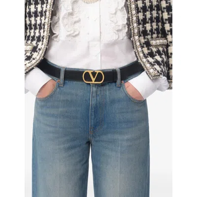 Valentino Vlogo Leather Belt
